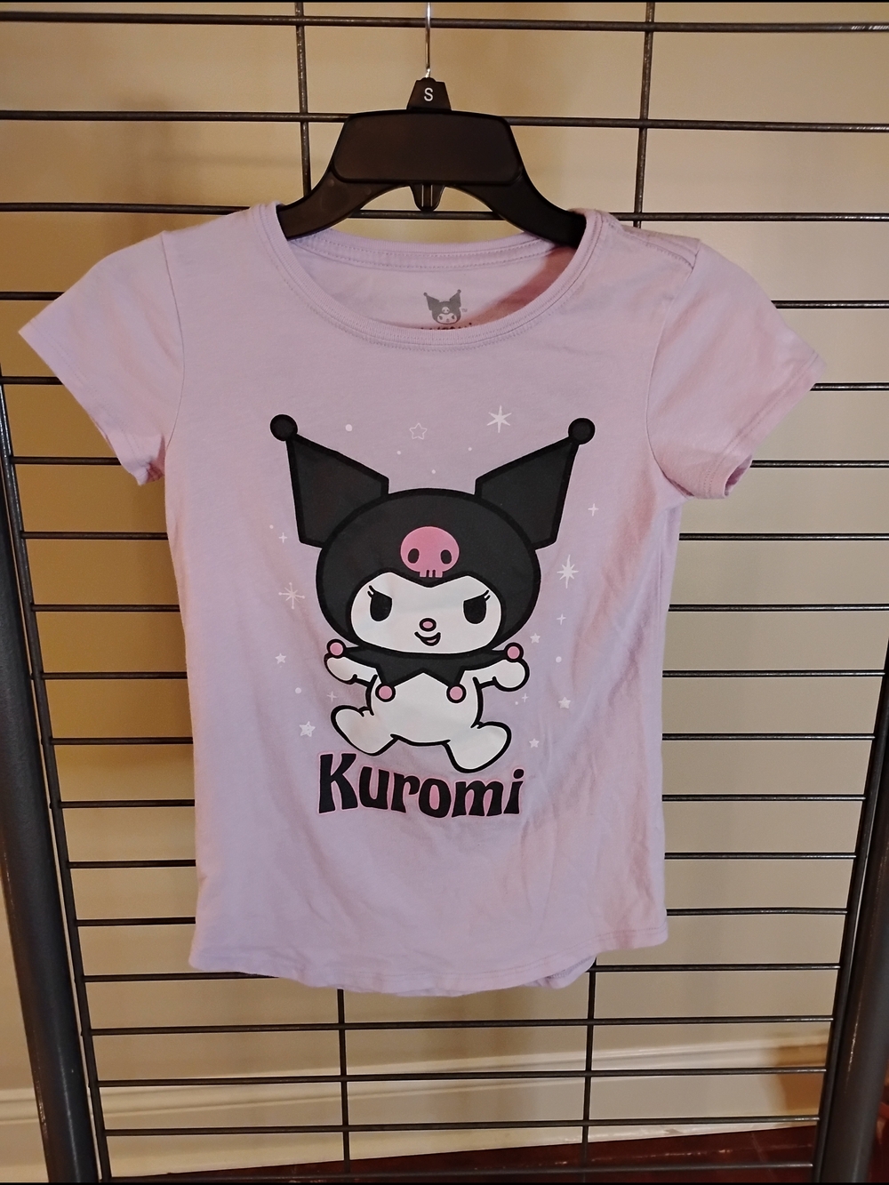 Sanrio Kuromi Short Sleeve Tee in Light Pink